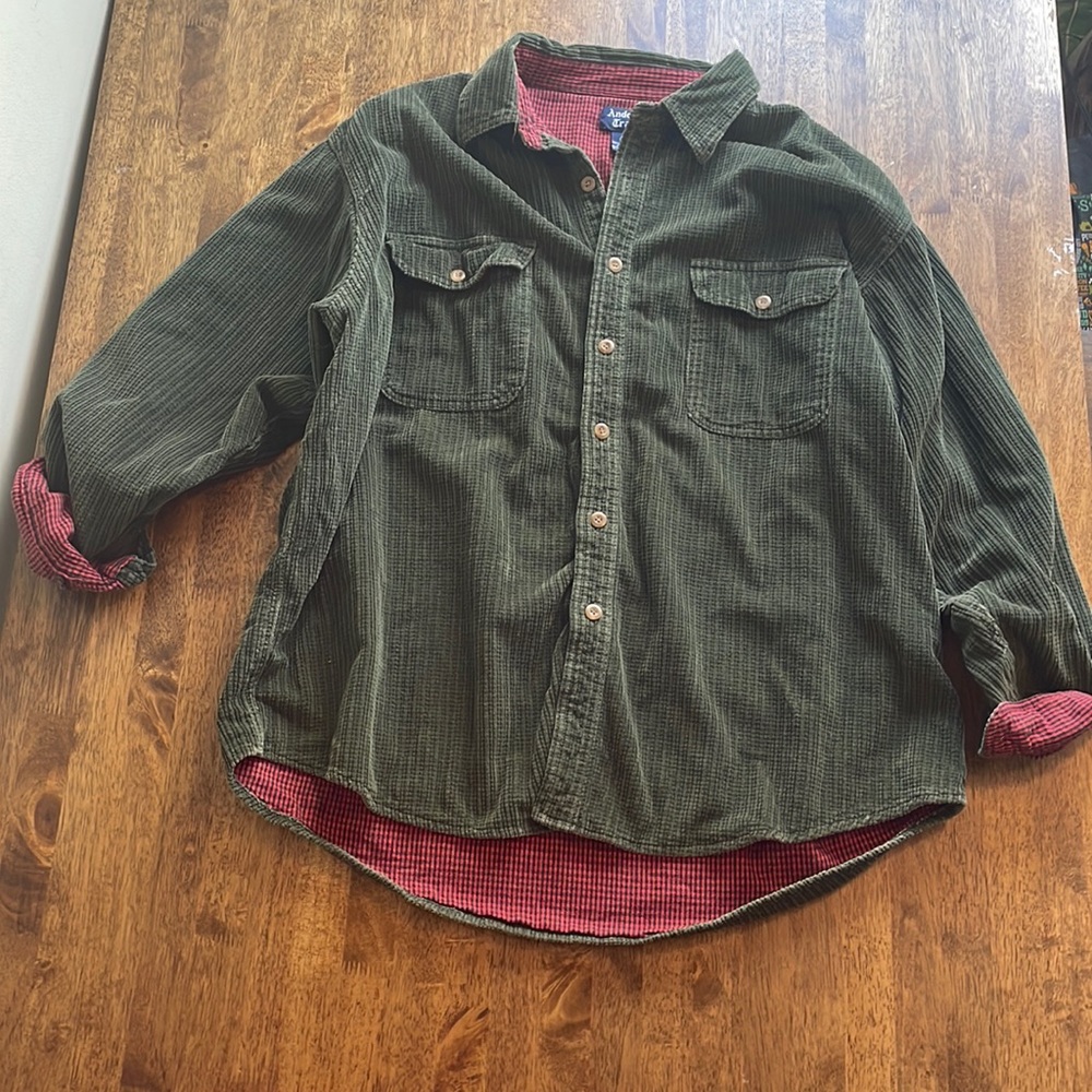 COPY - Vintage Corduroy Flannel Lined Shacket XL